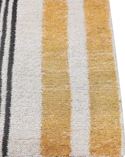 Outlet Beliani Tappeto KATRA Beige Cotone Beige Giallo Nero