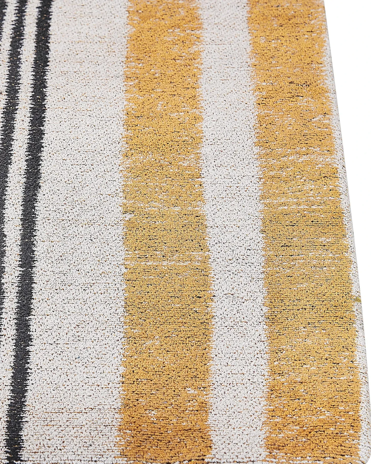 Outlet Beliani Tappeto KATRA Beige Cotone Beige Giallo Nero