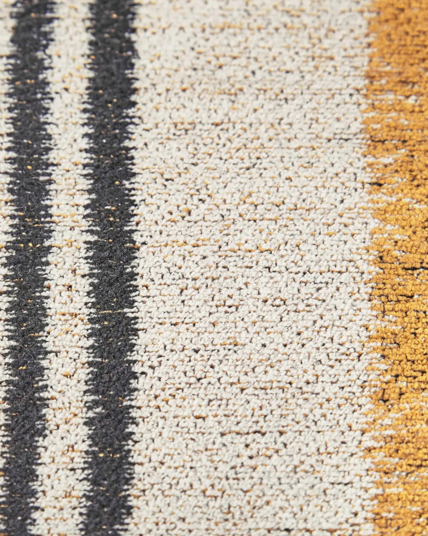 Outlet Beliani Tappeto KATRA Beige Cotone Beige Giallo Nero