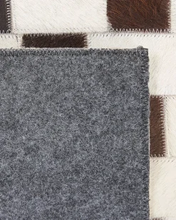 Sale Beliani Tappeto KAYABEY Beige Pelle naturale Beige Marrone