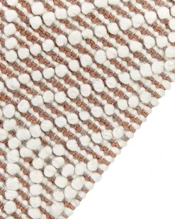 Discount Beliani Tappeto KESTEL Marrone Beige 160 x 230 cm Lana Beige Marrone