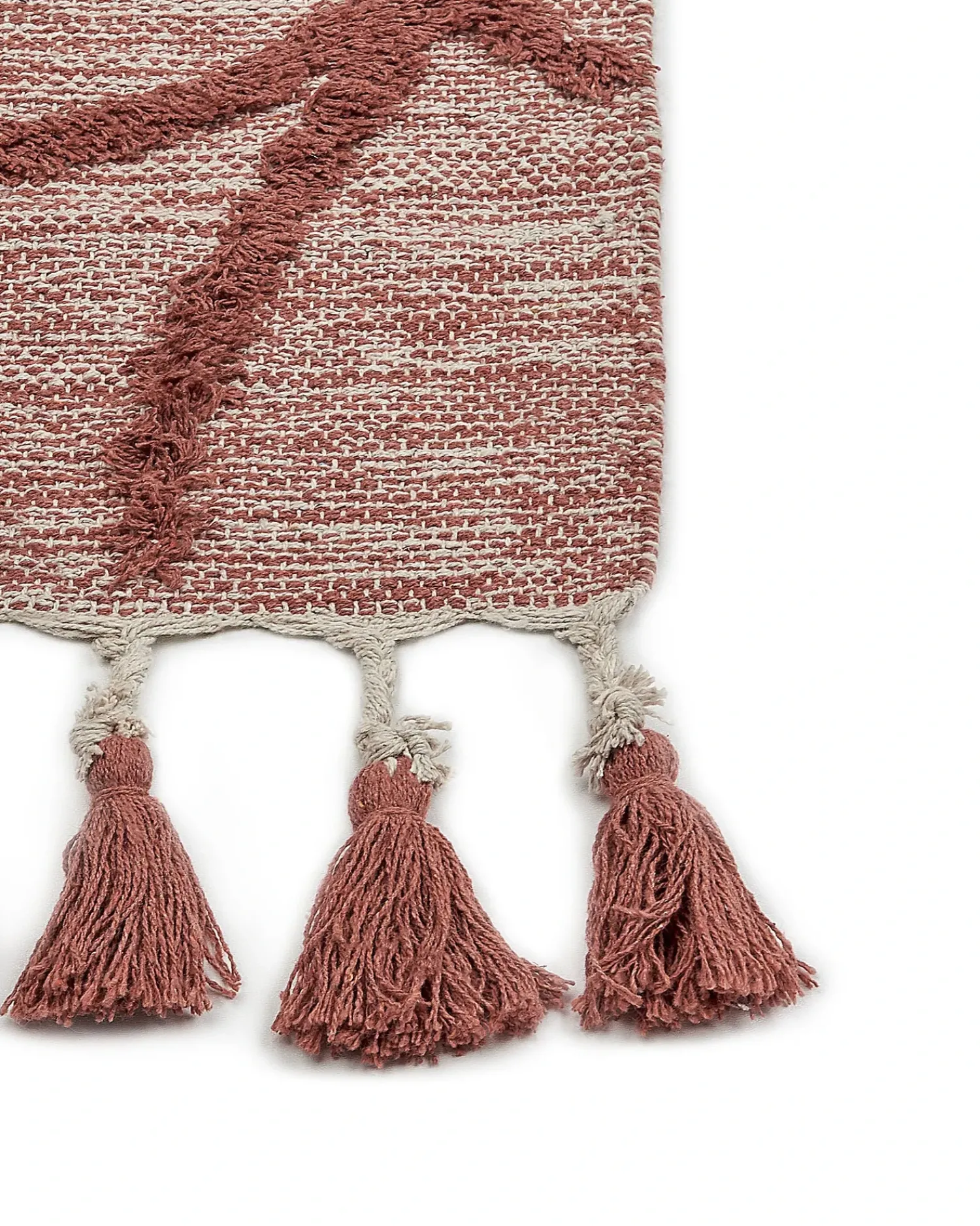 Hot Beliani Tappeto KIRSEHIR Cotone Rosso