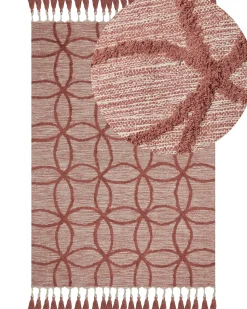 Hot Beliani Tappeto KIRSEHIR Cotone Rosso