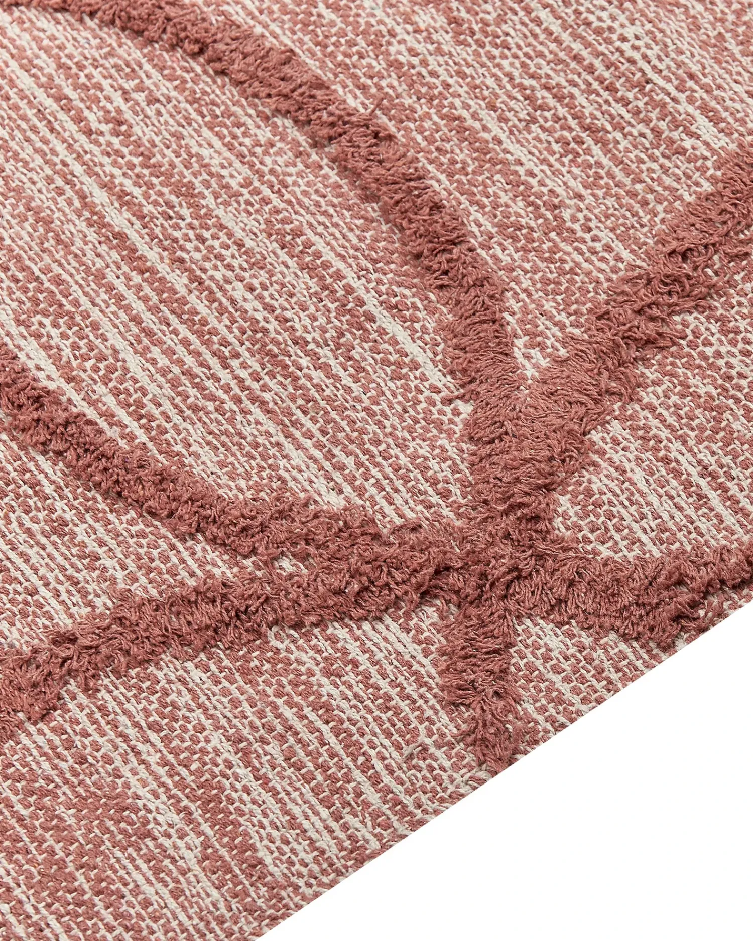 Hot Beliani Tappeto KIRSEHIR Cotone Rosso