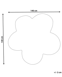 Discount Beliani Tappeto KOKKINI chiaro ø 140 cm Lana Verde