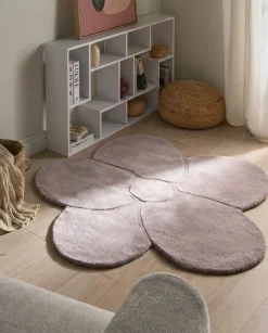 Outlet Beliani Tappeto KOKKINI ø 140 cm Lana Viola