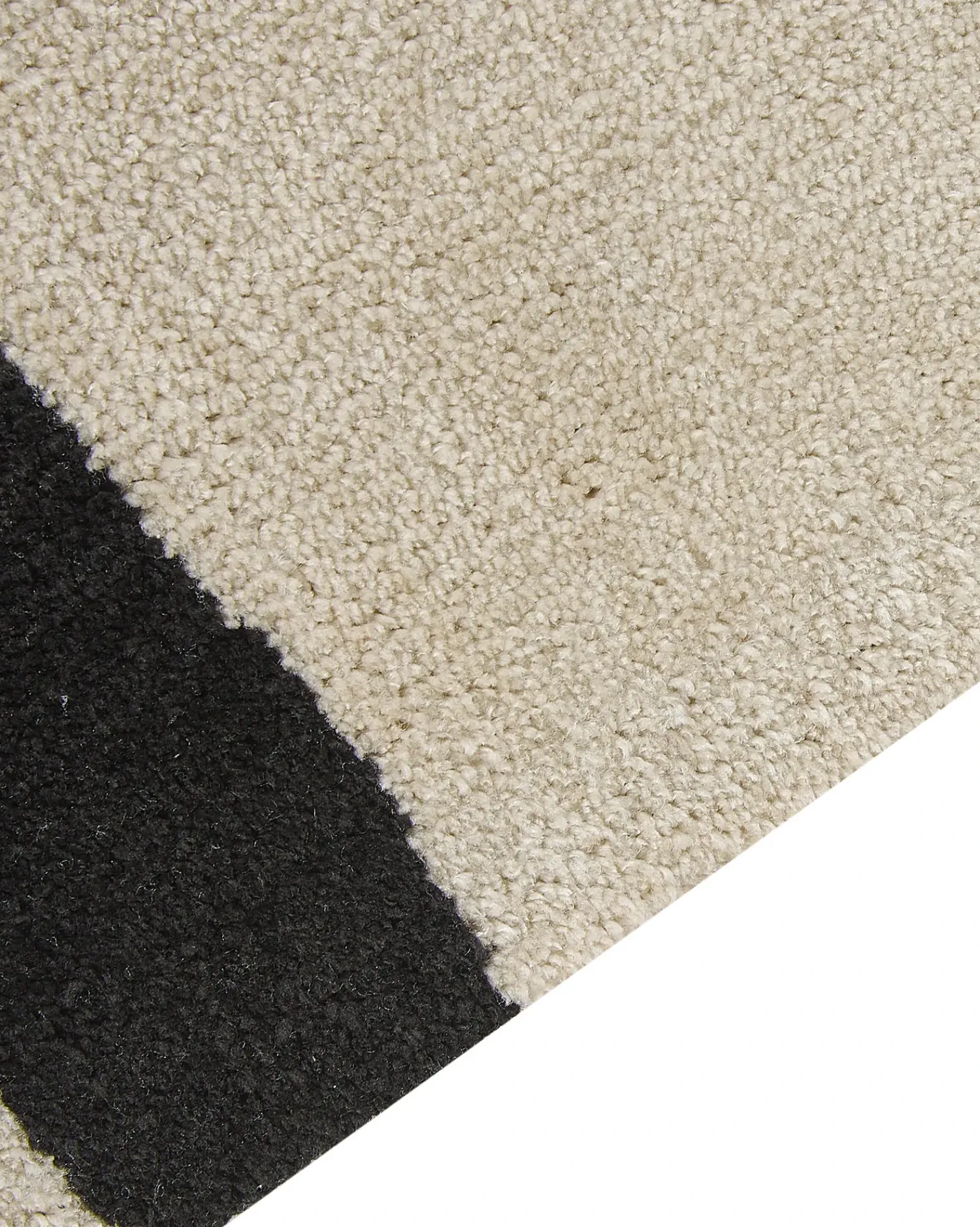 Outlet Beliani Tappeto KOLPUR Beige chiaro Beige Nero