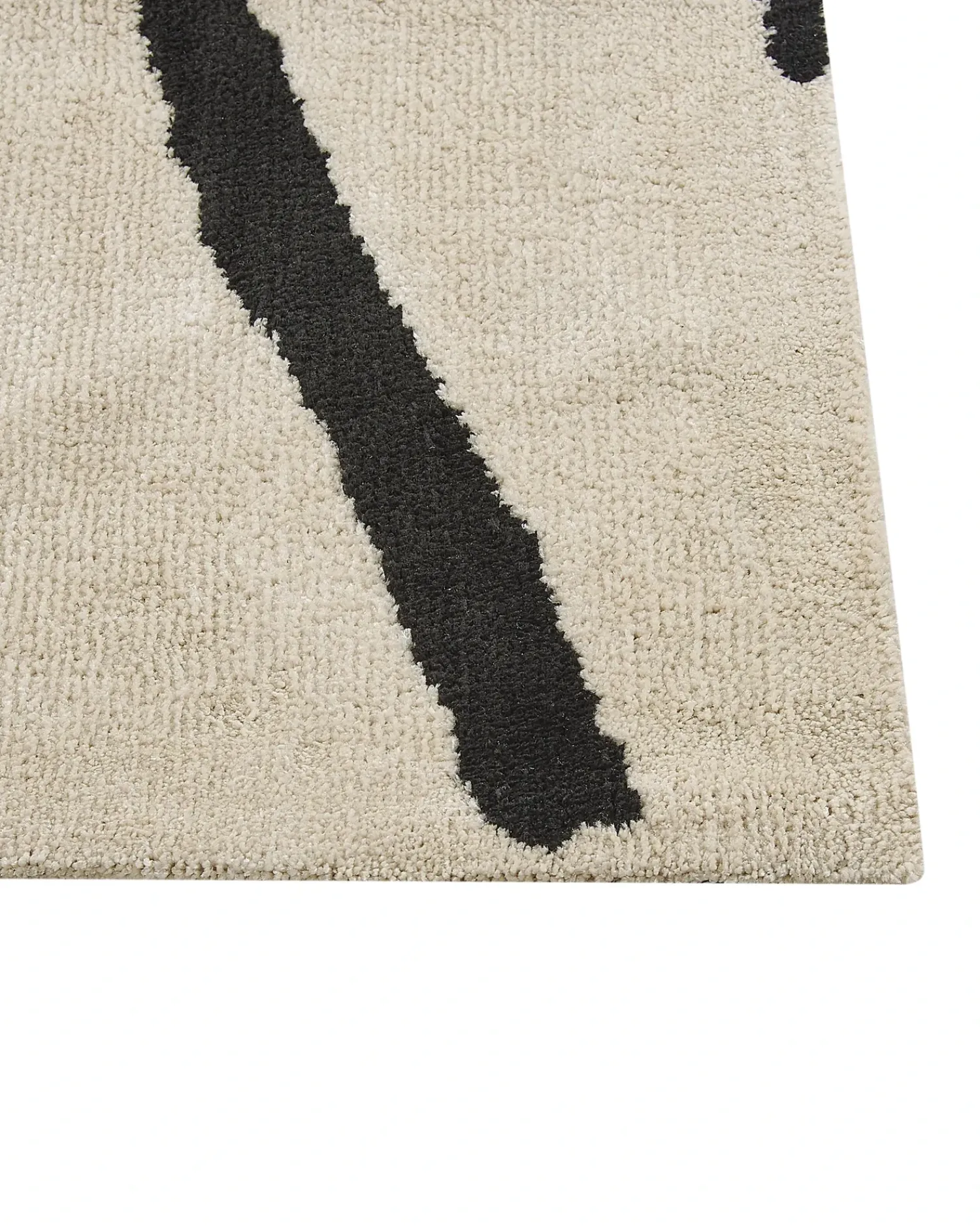 Outlet Beliani Tappeto KOLPUR Beige chiaro Beige Nero