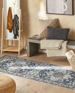 Best Beliani Tappeto KOTTAR Blu Blu Grigio