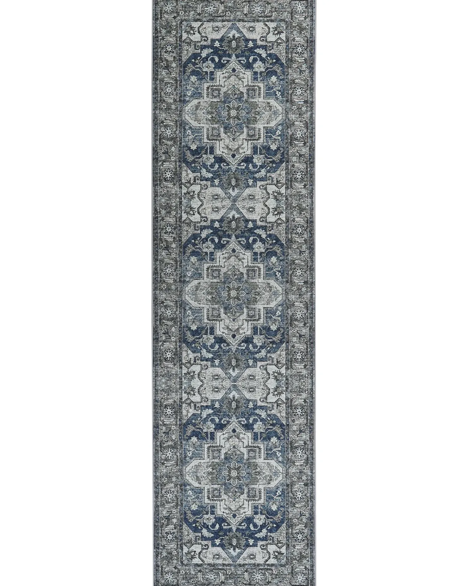 Best Beliani Tappeto KOTTAR Blu Blu Grigio