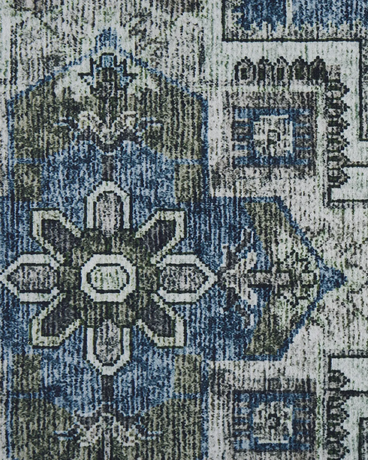 Best Beliani Tappeto KOTTAR Blu Blu Grigio