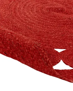 Online Beliani Tappeto KOYUNLU ø 120 cm Iuta Rosso