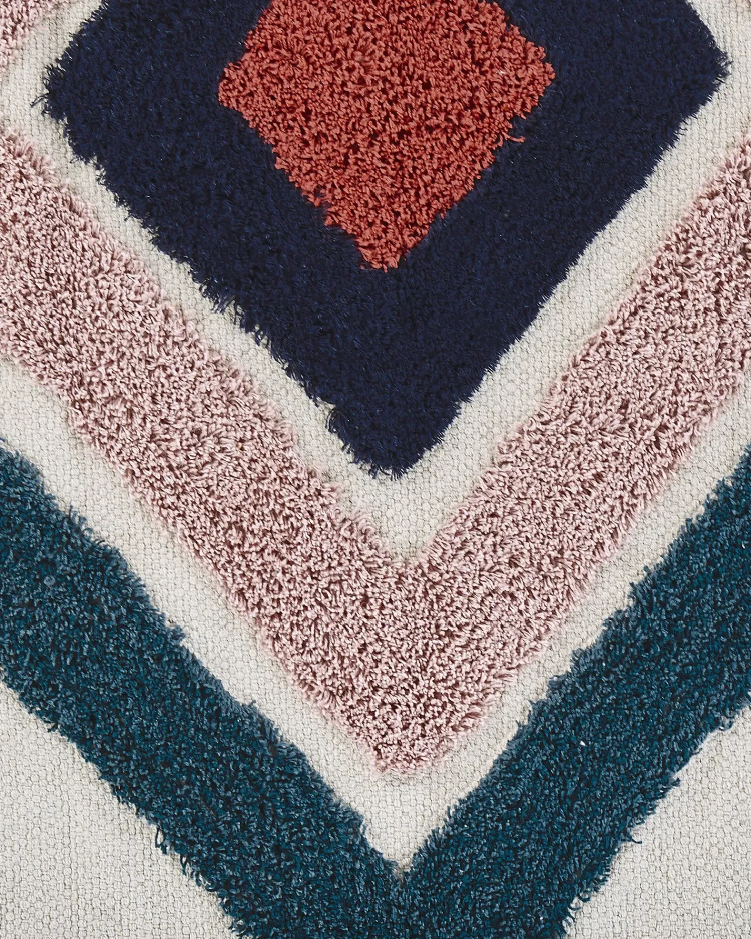 Clearance Beliani Tappeto KOZLU Multicolore Cotone Beige Blu Multicolore