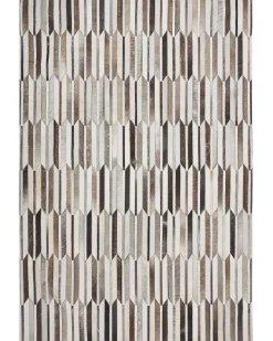 Discount Beliani Tappeto KULALAR Beige Pelle naturale Beige Marrone