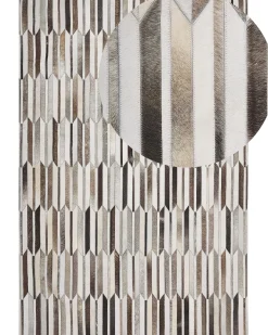 Discount Beliani Tappeto KULALAR Beige Pelle naturale Beige Marrone