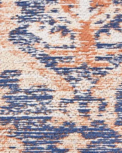 Discount Beliani Tappeto KURIN Blu Cotone Rosso Blu