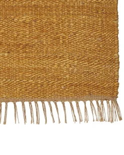 Outlet Beliani Tappeto LUNIA Senape 80 x 150 cm Iuta Giallo Marrone
