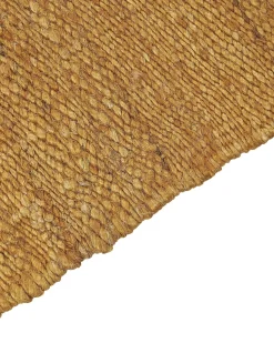 Outlet Beliani Tappeto LUNIA Senape 80 x 150 cm Iuta Giallo Marrone