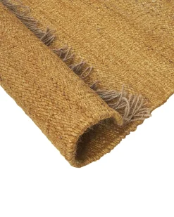 Outlet Beliani Tappeto LUNIA Senape 80 x 150 cm Iuta Giallo Marrone
