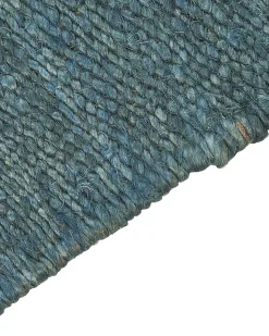 Discount Beliani Tappeto LUNIA Turchese 160 x 230 cm Iuta Marrone Blu