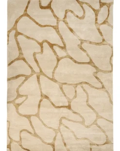 Discount Beliani Tappeto MAKOLA 160 x 230 cm Viscosa Beige