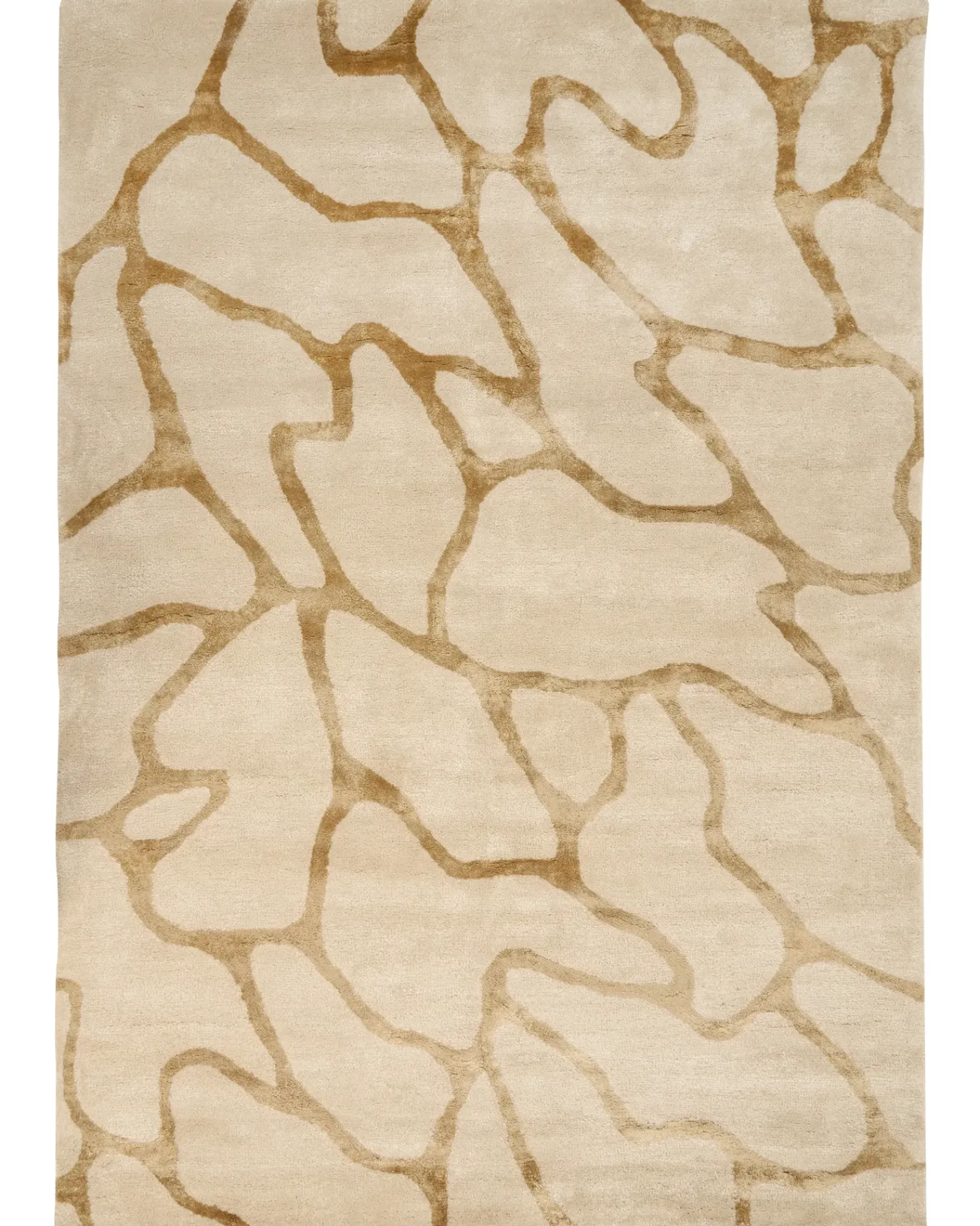Discount Beliani Tappeto MAKOLA 160 x 230 cm Viscosa Beige