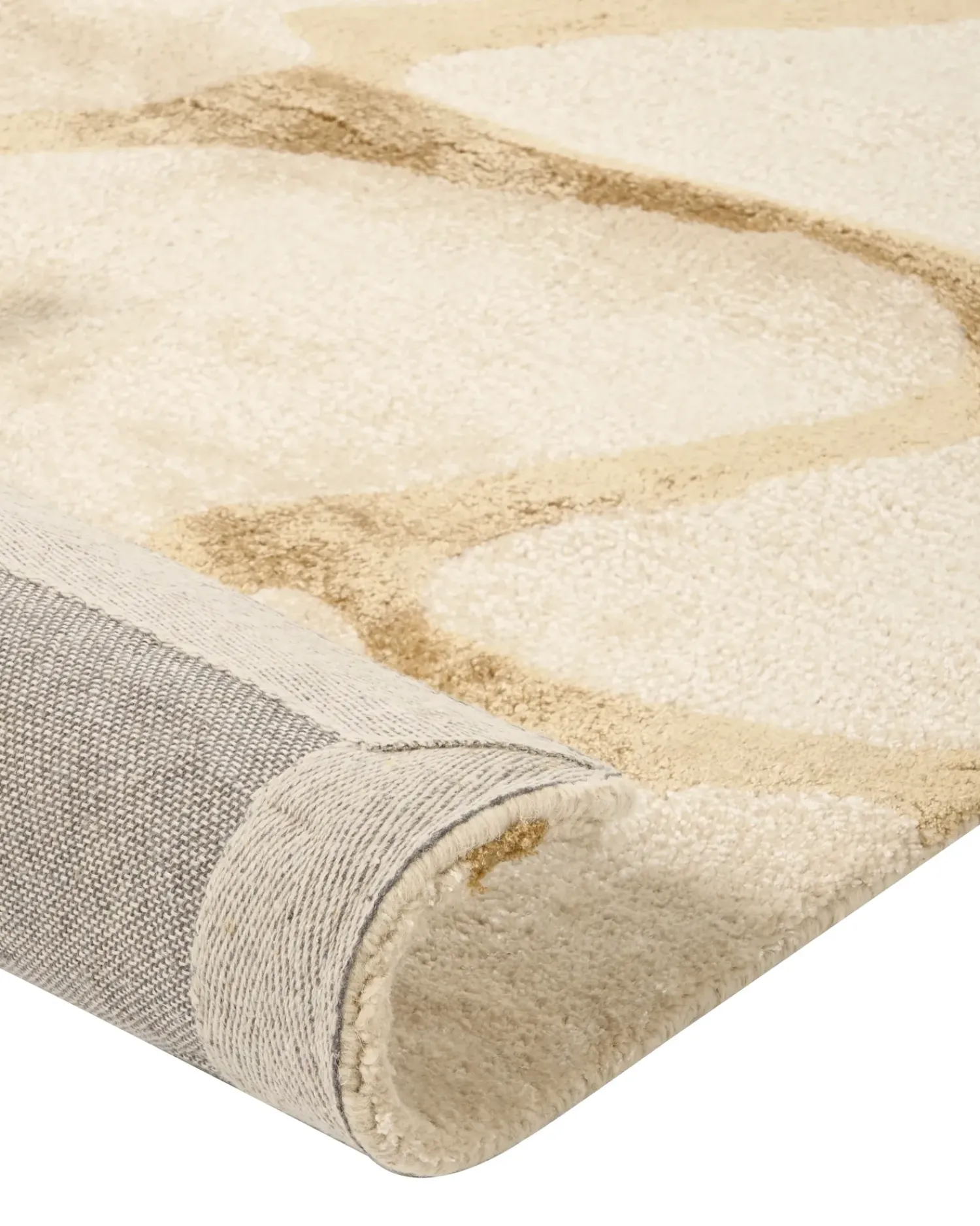 Discount Beliani Tappeto MAKOLA 160 x 230 cm Viscosa Beige