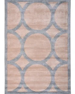 Best Beliani Tappeto MALAN Marrone chiaro 160 x 230 cm Viscosa Beige Grigio