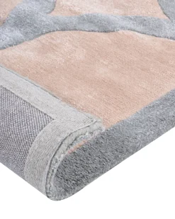 Best Beliani Tappeto MALAN Marrone chiaro 160 x 230 cm Viscosa Beige Grigio