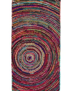 Best Beliani Tappeto MALATYA Multicolore Blu Rosa Rosso Viola Multicolore