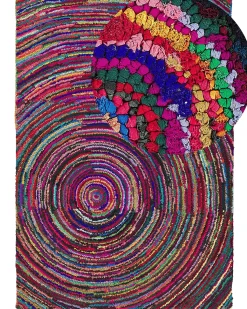 Clearance Beliani Tappeto MALATYA Multicolore Giallo Rosa Rosso Viola Multicolore
