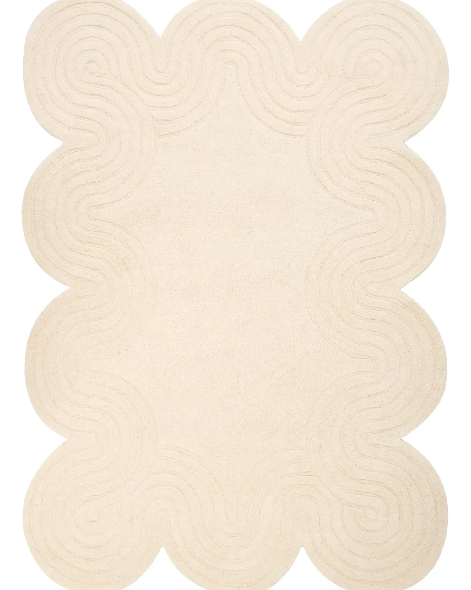 Clearance Beliani Tappeto MALVAN 160 x 230 cm Lana Beige