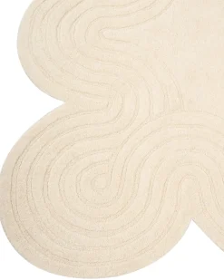 Clearance Beliani Tappeto MALVAN 160 x 230 cm Lana Beige