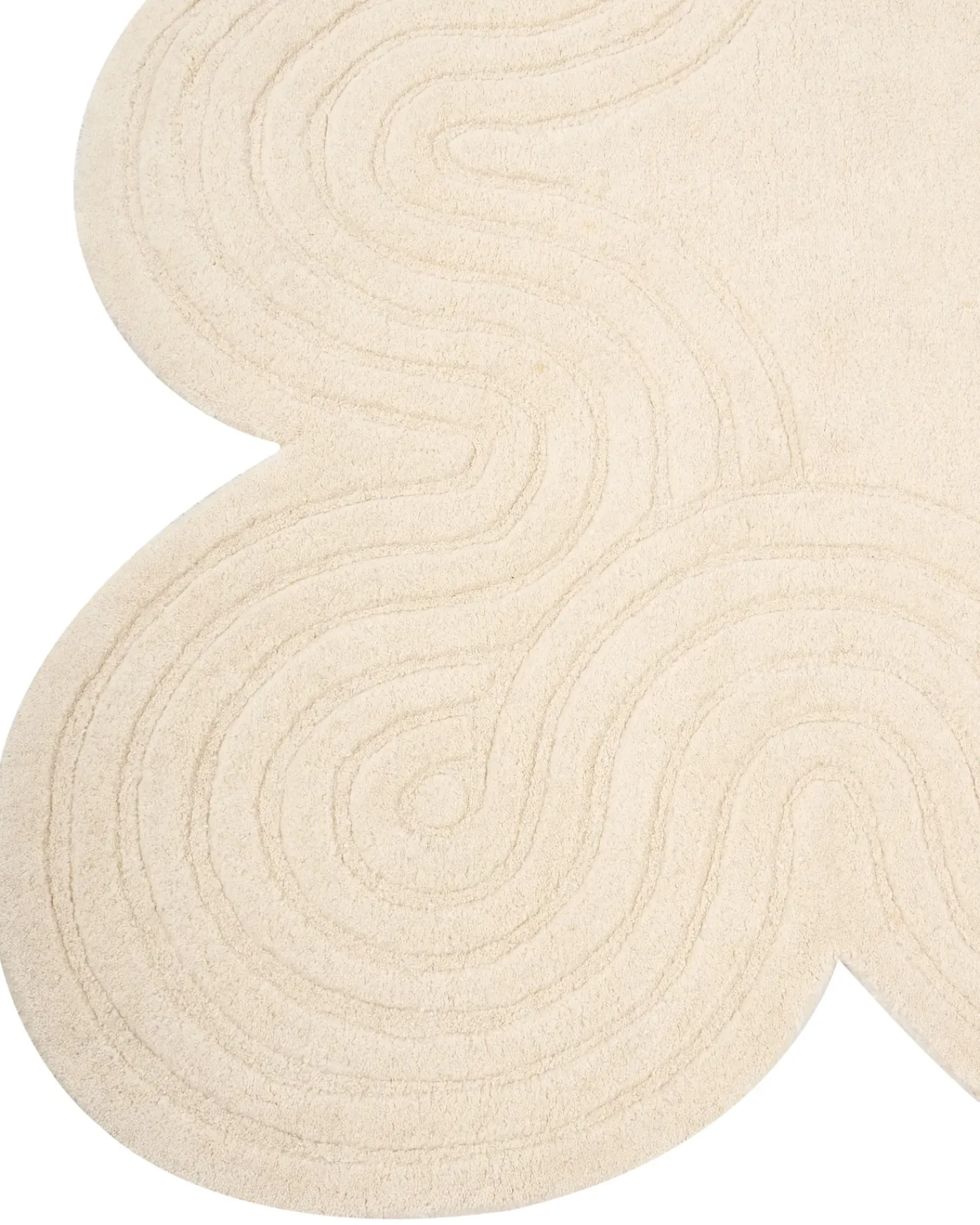 Clearance Beliani Tappeto MALVAN 160 x 230 cm Lana Beige