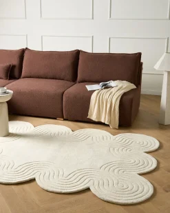 Clearance Beliani Tappeto MALVAN 160 x 230 cm Lana Beige