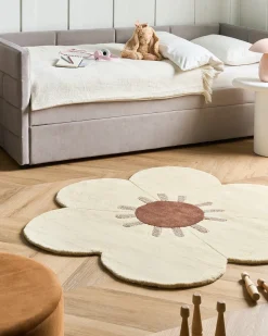 Hot Beliani Tappeto MANALI ø 140 cm Lana Beige