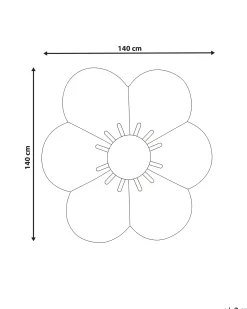 Hot Beliani Tappeto MANALI ø 140 cm Lana Beige