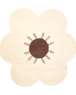 Hot Beliani Tappeto MANALI ø 140 cm Lana Beige