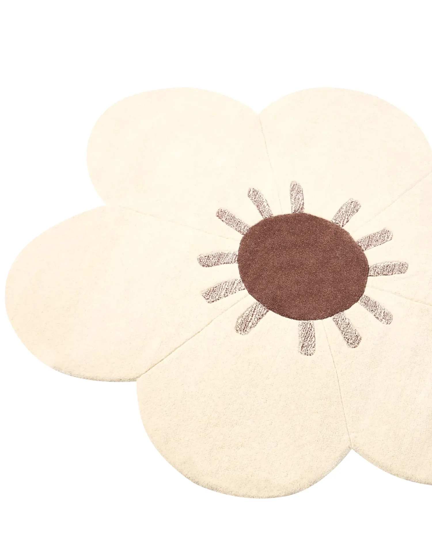 Hot Beliani Tappeto MANALI ø 140 cm Lana Beige