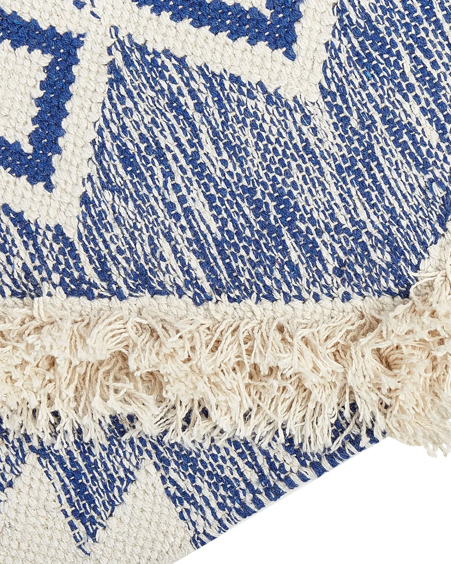 Hot Beliani Tappeto MANAVGAT Beige chiaro Cotone Beige Blu