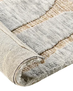 New Beliani Tappeto MANDAI Beige Beige Grigio