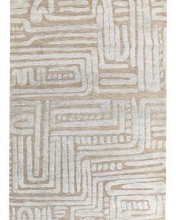 New Beliani Tappeto MANDAI Beige Beige Grigio