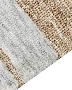 New Beliani Tappeto MANDAI Beige Beige Grigio