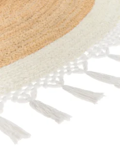 Sale Beliani Tappeto MARTS Bianco Iuta Bianco Beige