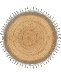 Best Beliani Tappeto MARTS Grigio Iuta Beige Grigio