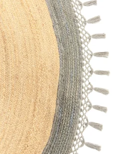 Discount Beliani Tappeto MARTS Grigio Iuta Beige Grigio