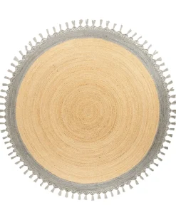 Discount Beliani Tappeto MARTS Grigio Iuta Beige Grigio