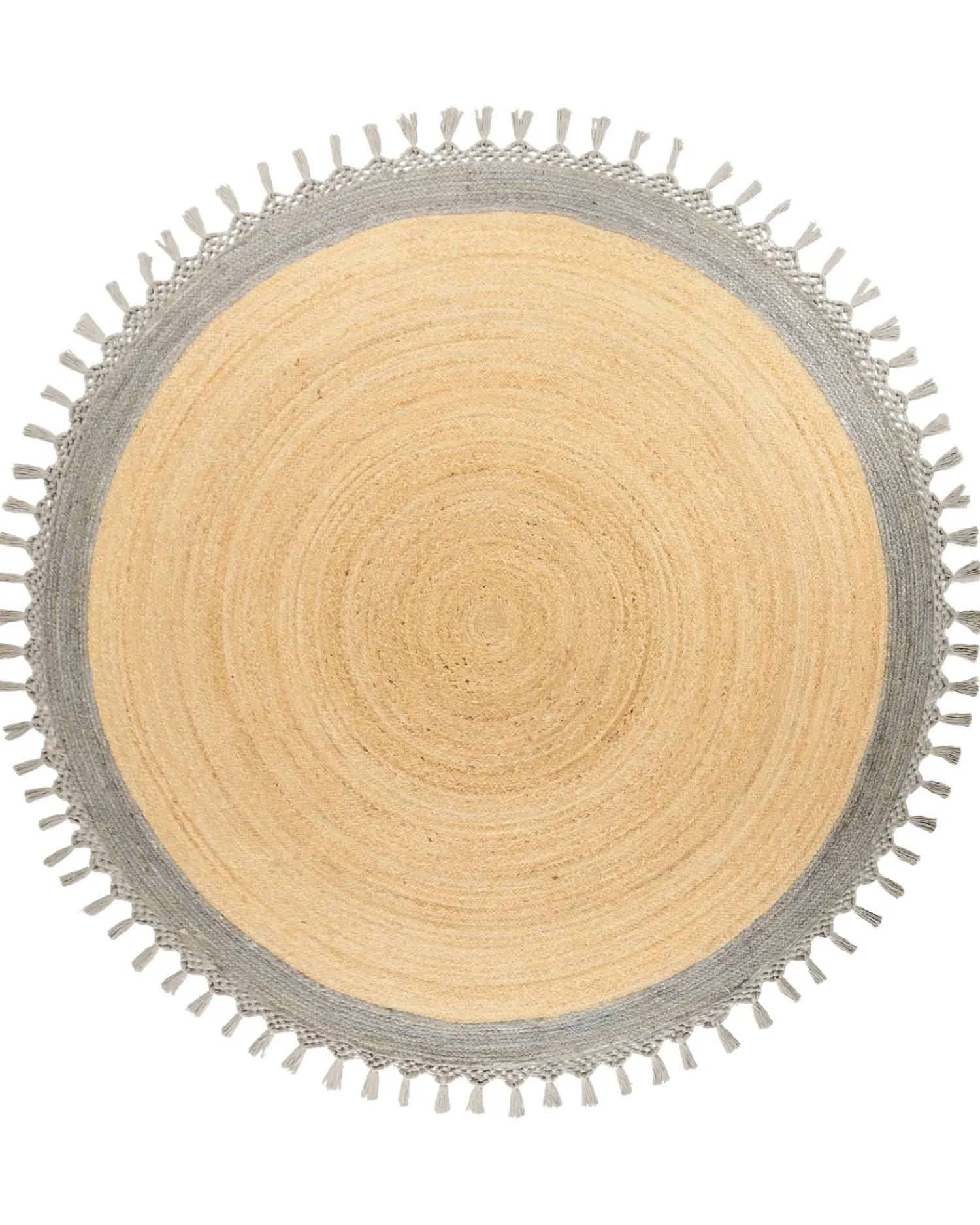 Discount Beliani Tappeto MARTS Grigio Iuta Beige Grigio