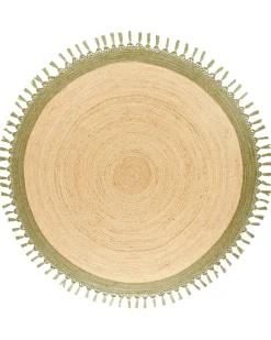 Clearance Beliani Tappeto MARTS Verde Iuta Beige Verde