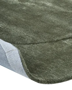 Beliani Tappeto MASSO scuro 160 x 230 cm Viscosa Verde